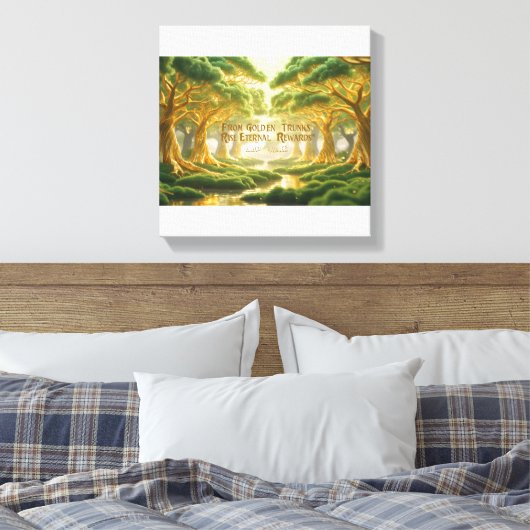 Islamic Wall Decor- Religious Trees Of Jannah Leinwanddruck (Insitu (Schlafzimmer))
