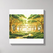 Islamic Wall Decor- Religious Trees Of Jannah Leinwanddruck (Vorderseite)