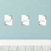 Islamic Wall Print Trio – Arabic Duas Bilderwand Sets (Holzboden)