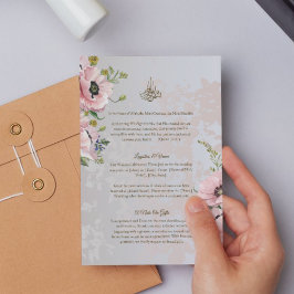 Islamic Wedding Details Card | Madinah Bloom Begleitkarte