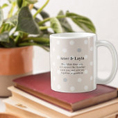 Islamic Wedding Initial Beige Polka Dot Nikah Kaffeetasse