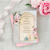 Islamic Wedding Invitation Pink Acrylic Invitation Acryleinladungen