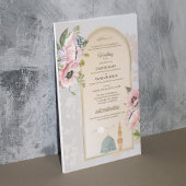 Islamic Wedding Invitation Pink Acrylic Invitation Acryleinladungen