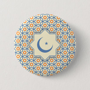 islamisch-geometrische Dekorationsmuster abs Button