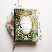 Islamische Abenddämmerung mit Imitaten Golddetails Einladung