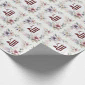 Islamische Aquarellblume Arabische Kalligrafie All Geschenkpapier (Ecke)