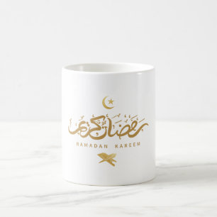 Islamische arabische Kalligrafie Ramadan Kareem Kaffeetasse