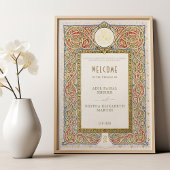 Islamische Begrüßung des Nouveau Foliendrucke