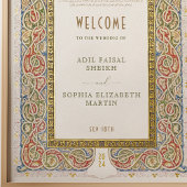 Islamische Begrüßung des Nouveau Foliendrucke