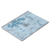 Islamische Bismillah Blaue Eukalyptus Moderne Hoch Notizblock (Linke Seite)