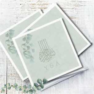 Islamische Bismillah Eukalyptus Chic Moderne Hochz Serviette