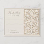 Islamische BläserElegance RSVP-Karte Begleitkarte (Vorderseite)