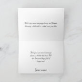 Islamische blaue mashaAllah Glückwunschkarte Karte (Innenseite)