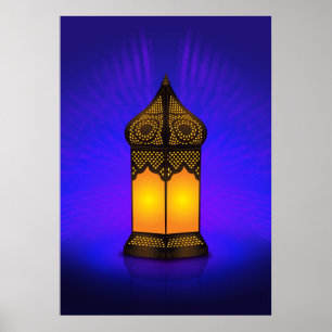 Islamische Bodenlampe Poster
