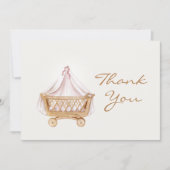 Islamische Dankeskarten für Mädchen-Aqiqah Dankeskarte (Vorderseite)