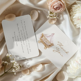 Islamische Dankeskarten für Mädchen-Aqiqah Dankeskarte