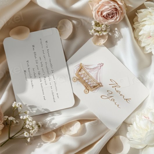 Islamische Dankeskarten für Mädchen-Aqiqah Dankeskarte