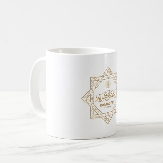 Islamische Dekoration Ramadan Kareem Kaffeetasse (Vorderseite Links)