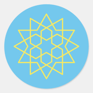 Islamische Dekoration Runder Aufkleber
