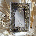 Islamische Dusty Blue Wedding Ottoman Türkisch Folieneinladung<br><div class="desc">Islamische Jugendstil-Vintage Hochzeitseinladungen von Alphonse Mucha in einem floralen, romantischen und skurrilen Design. Viktorianische Schnörkel ergänzen klassische Deko-Schriftart. Bitte geben Sie Ihre persönlichen Informationen ein, und Sie sind fertig. Wenn Sie das Design weiter ändern möchten, klicken Sie einfach auf den blauen Button "Anpassen". Vielen Dank, dass Sie mein Design für...</div>
