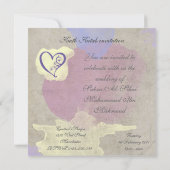 Islamische Einladung - Watercolormalerei der Liebe (Rückseite)