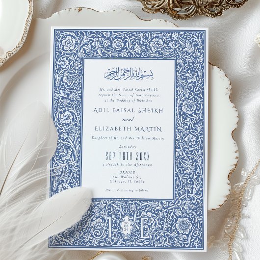 Islamische Elegance William Morris Inspiriert Hoch Einladung