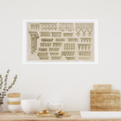 Islamische Entwürfe für Kornweiden, Balkone und Ma Poster (Küche)