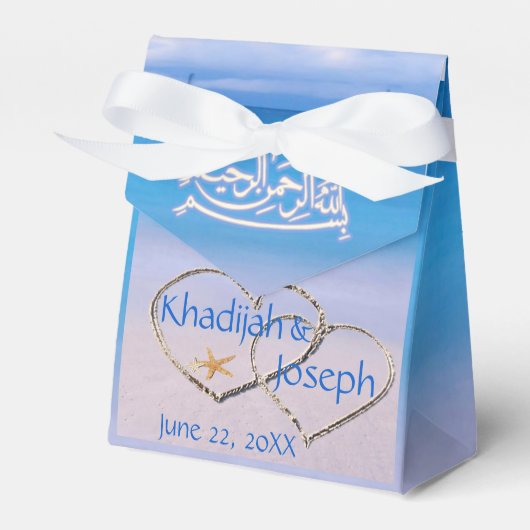 Islamische Gastgeschenk Hochzeit-Tasche am Strand  Geschenkschachtel (Vorderseite)