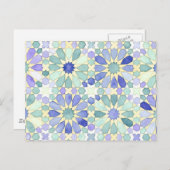 Islamische Geometriepostkarte "der süßen Ruhe" Postkarte (Vorne/Hinten)