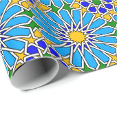 Islamische geometrische Muster Geschenkpapier (Rolleneckpunkt)