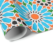 Islamische geometrische Muster Geschenkpapier (Rolleneckpunkt)