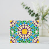 Islamische geometrische Muster Postkarte (Stehend Vorderseite)