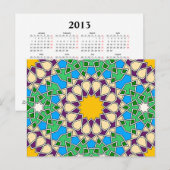 Islamische geometrische Muster Postkarte (Vorne/Hinten)