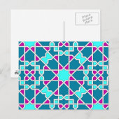 Islamische geometrische Muster Postkarte (Vorne/Hinten)