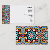 Islamische geometrische Musterkarte Visitenkarte (Vorne/Hinten)