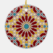 Islamische geometrische Musterverzierung Keramik Ornament (Hinten)