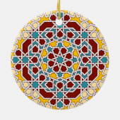 Islamische geometrische Musterverzierung Keramik Ornament (Hinten)