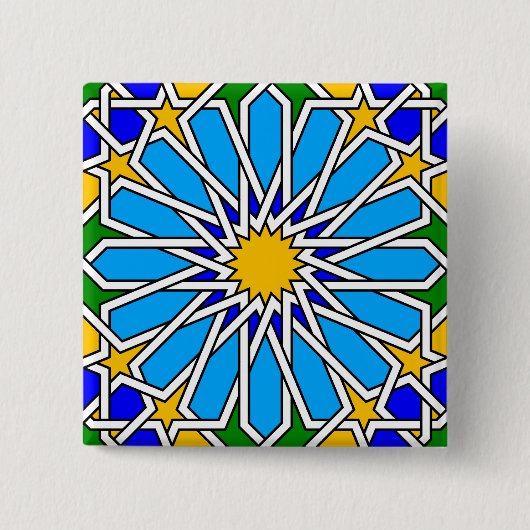 Islamische geometrische Taste Button (Vorderseite)