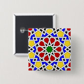 Islamische geometrische Taste Button (Vorne & Hinten)