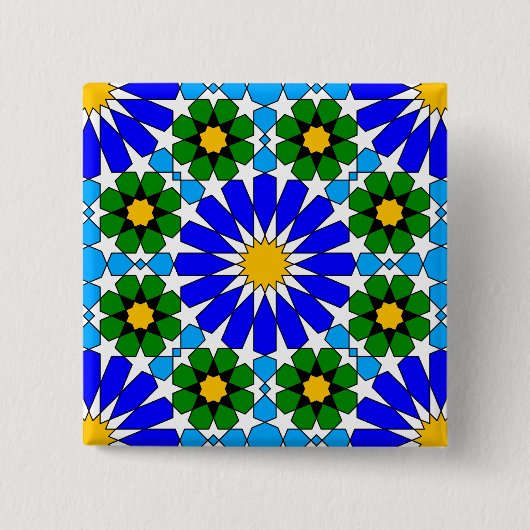 Islamische geometrische Taste Button (Vorderseite)