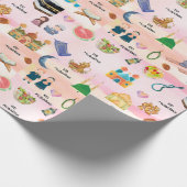 Islamische Geschenkverpackung für Kinder – Buntes Geschenkpapier (Ecke)