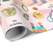 Islamische Geschenkverpackung für Kinder – Buntes Geschenkpapier (Rolleneckpunkt)