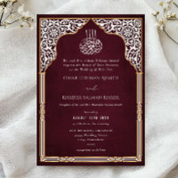 Islamische Gold-Rote Architektur Ornate Arabeske H