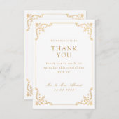 Islamische Goldhochzeit Dankeskarte (Vorne/Hinten)