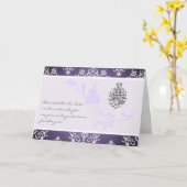Islamische Gratulationen Hochzeit Damask Karte dua (Gelbe Blume)