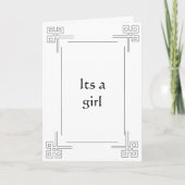 islamische Grußkartengeburt (Mädchen) Karte (Vorderseite)