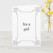 islamische Grußkartengeburt (Mädchen) Karte (Gelbe Blume)