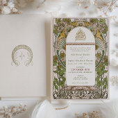 Islamische Heirat Grüne Hochzeit Ottoman Türkisch Einladung