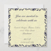 Islamische Heirat Katb Kitab Verlobungseinladung Einladung (Rückseite)