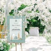 Islamische Hochzeit Acryl-Schild | Salbeigrün & Go Acrylschild